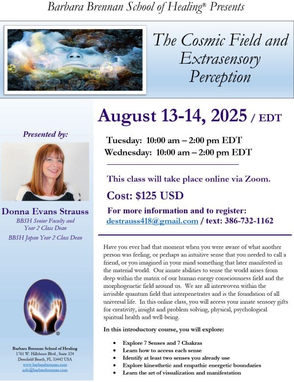 Cosmic Field & ESP Classes - August